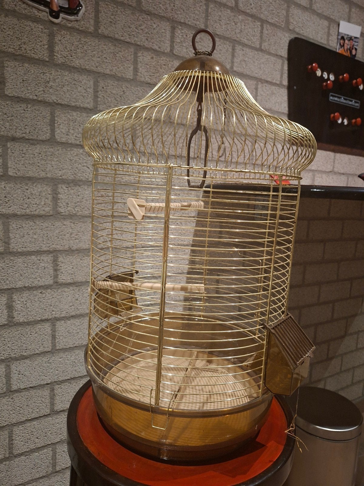 vogelkooi goud, Ophalen, Metaal, Vogelkooi