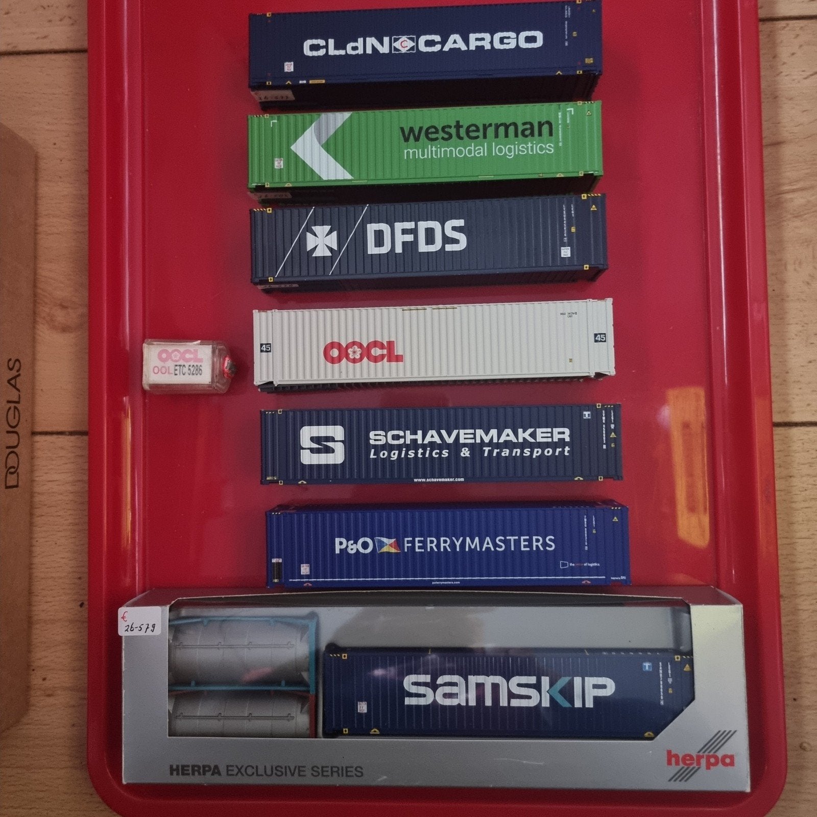 CONTAINERS 45fts TIJDVAK V-VI, Hobby en Vrije tijd, Modeltreinen | H0, Ophalen of Verzenden, Zo goed als nieuw, Overige merken