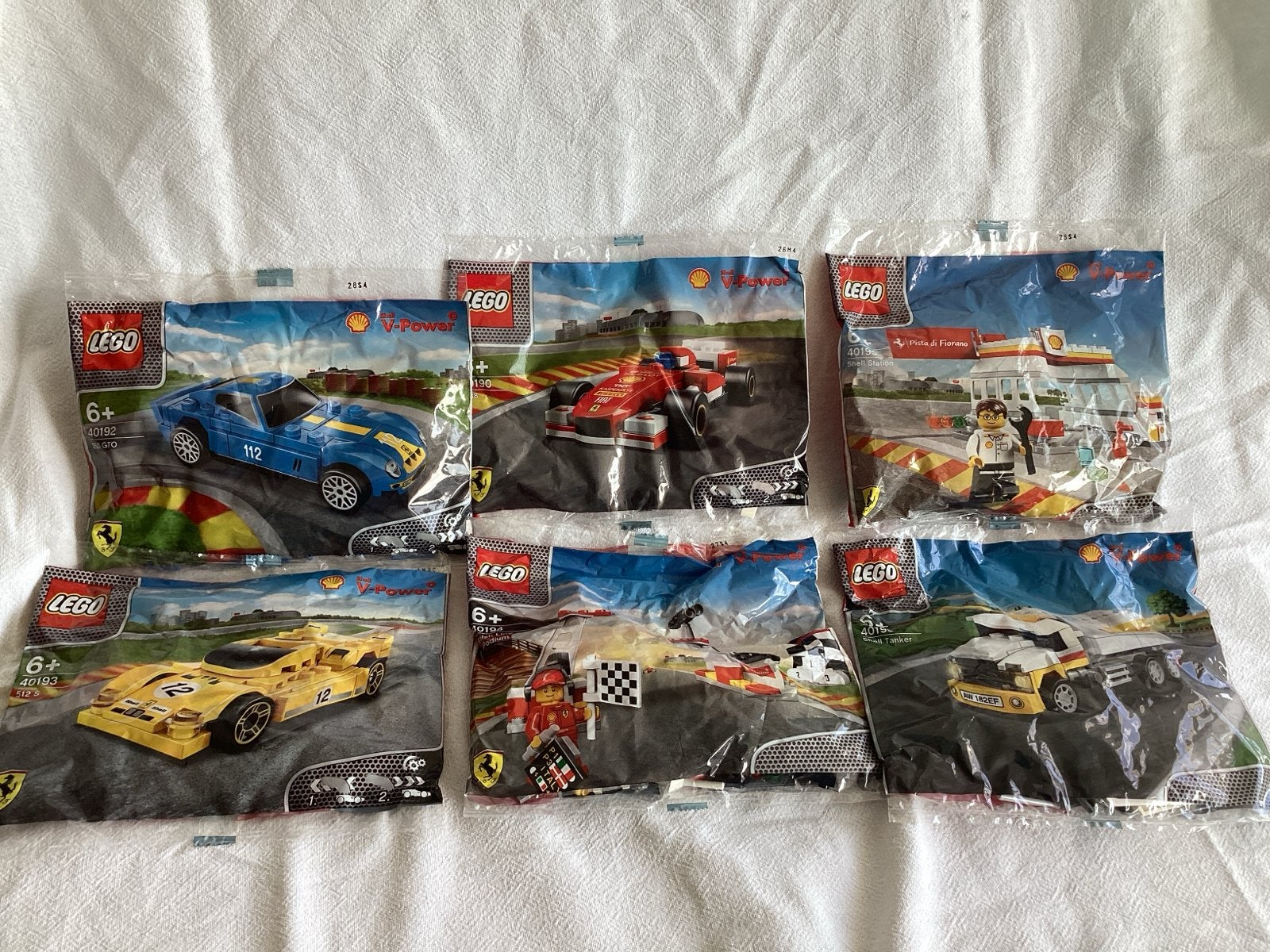 Complete set van 6 LEGO Shell V-Power Ferrari modellen, Ophalen of Verzenden, Nieuw, Overige merken