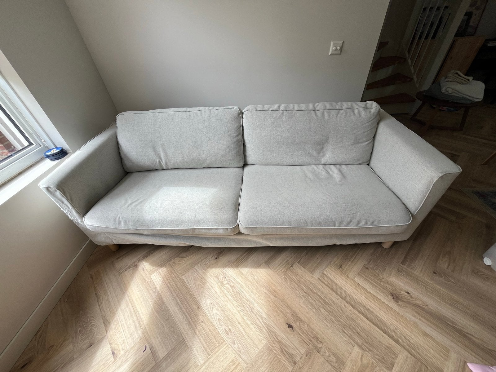 2,5 zits ikea bank met afneembare hoesjes, Huis en Inrichting, Banken | Sofa's en Chaises Longues, Ophalen, Gebruikt, 150 tot 200 cm