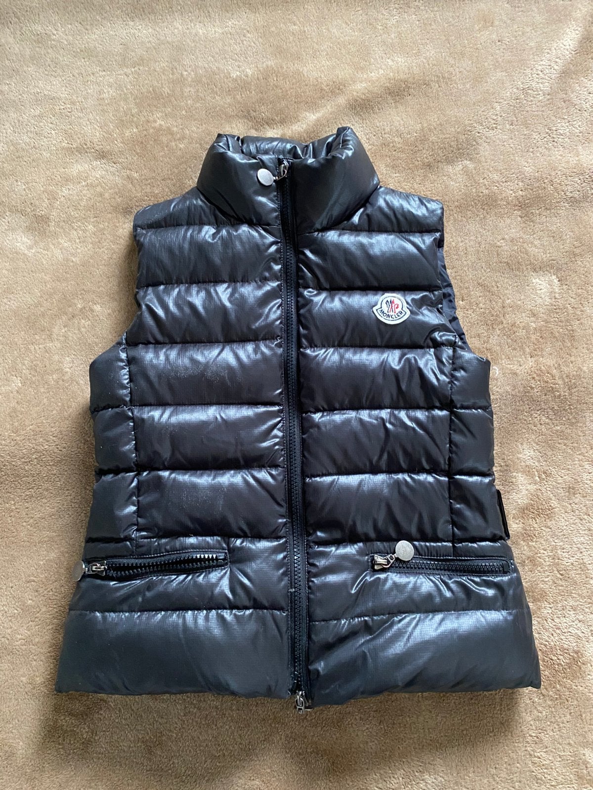 Moncler Tibb Gilet Bodywarmer, Ophalen of Verzenden, Zo goed als nieuw, Maat 46 (S) of kleiner, Zwart