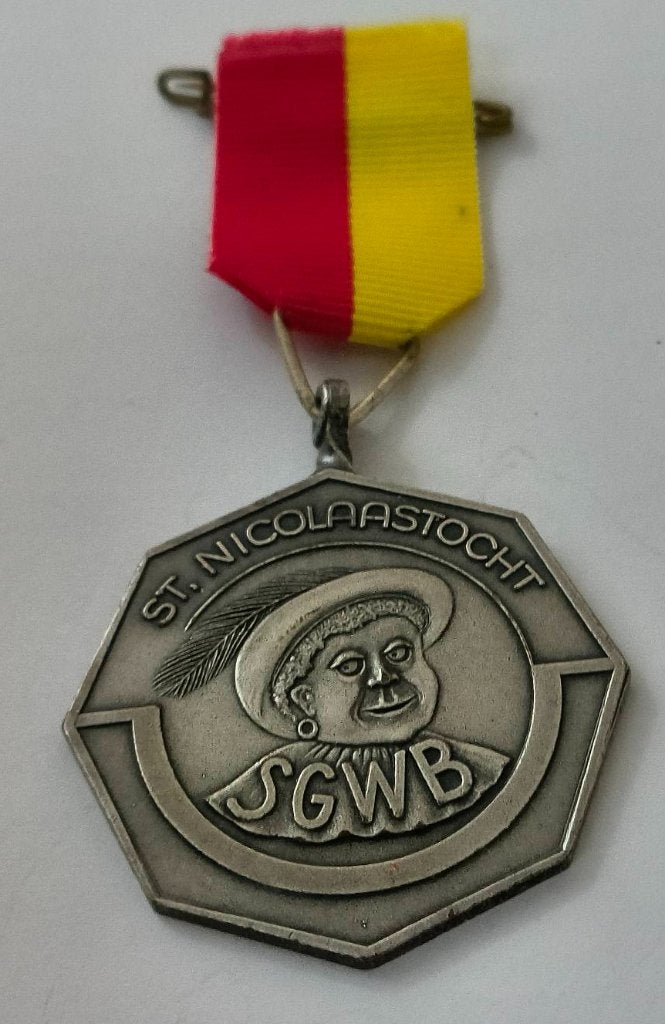 Wandelmedaille St. Nicolaas tocht SGWB, Ophalen of Verzenden, Overige materialen, Nederland
