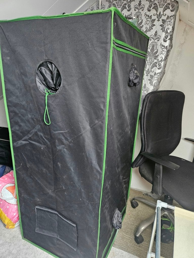 Zwarte kas, kweekruimte - Black Grow Tent, Tuin en Terras, Ophalen of Verzenden, Zo goed als nieuw, Overige typen