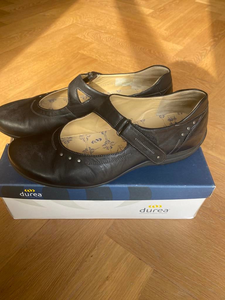 Durea bandschoenen zwart 7 H, Ophalen of Verzenden, Gedragen, Zwart