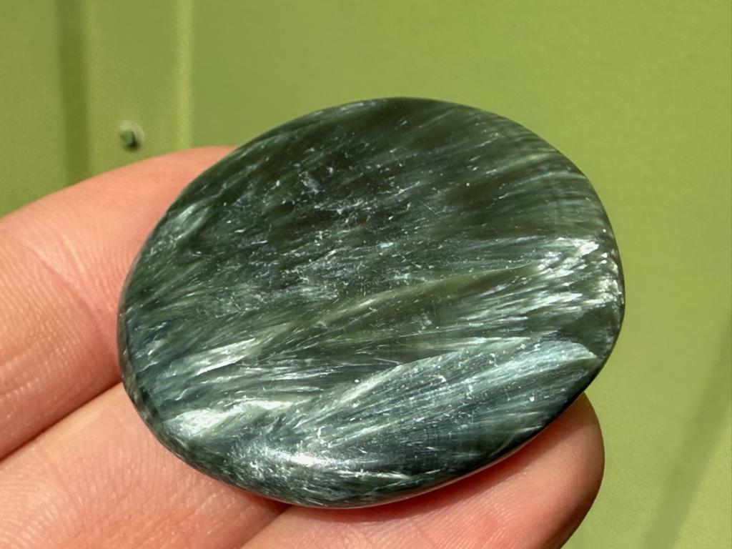 Serafiniet handsteen palmsteen mineralen, Ophalen of Verzenden, Mineraal