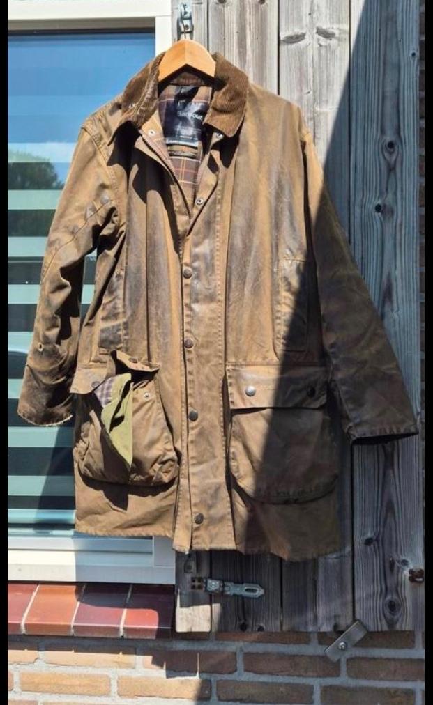 BARBOUR WAXJAS CLASSIC NORTHUMBRIA, Verzenden, Gedragen, Maat 52/54 (L), Bruin