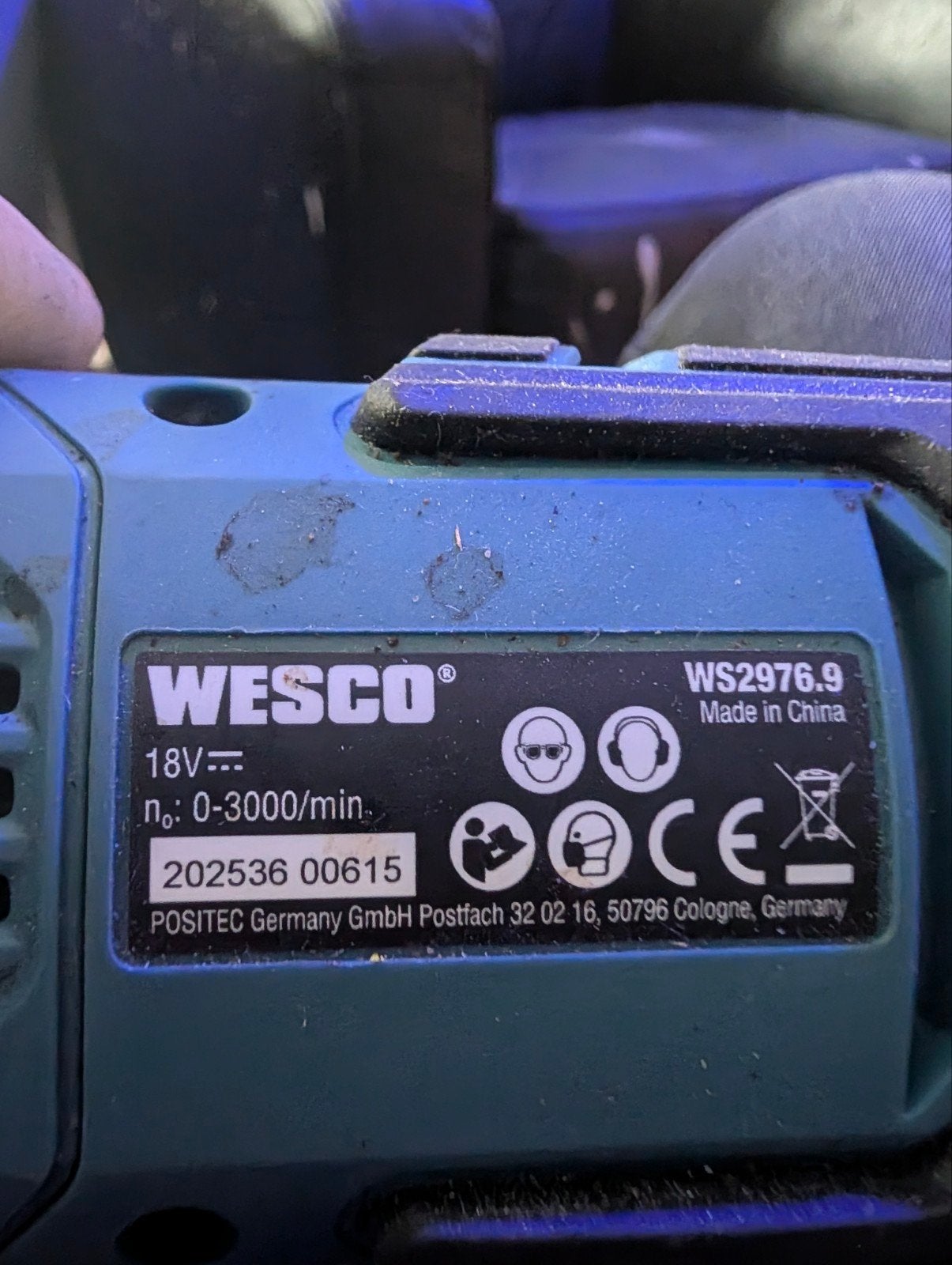 Wesco 18V Reciprozaag, 70 mm of meer, Ophalen of Verzenden, Reciprozaag, Minder dan 600 watt