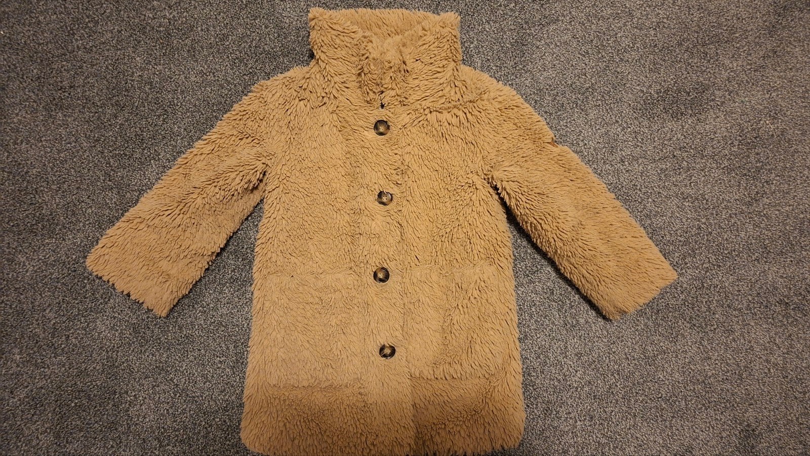 Te koop super leuke teddy winterjas maat 104, Kinderen en Baby's, Kinderkleding | Maat 104, Ophalen, Zo goed als nieuw, Meisje
