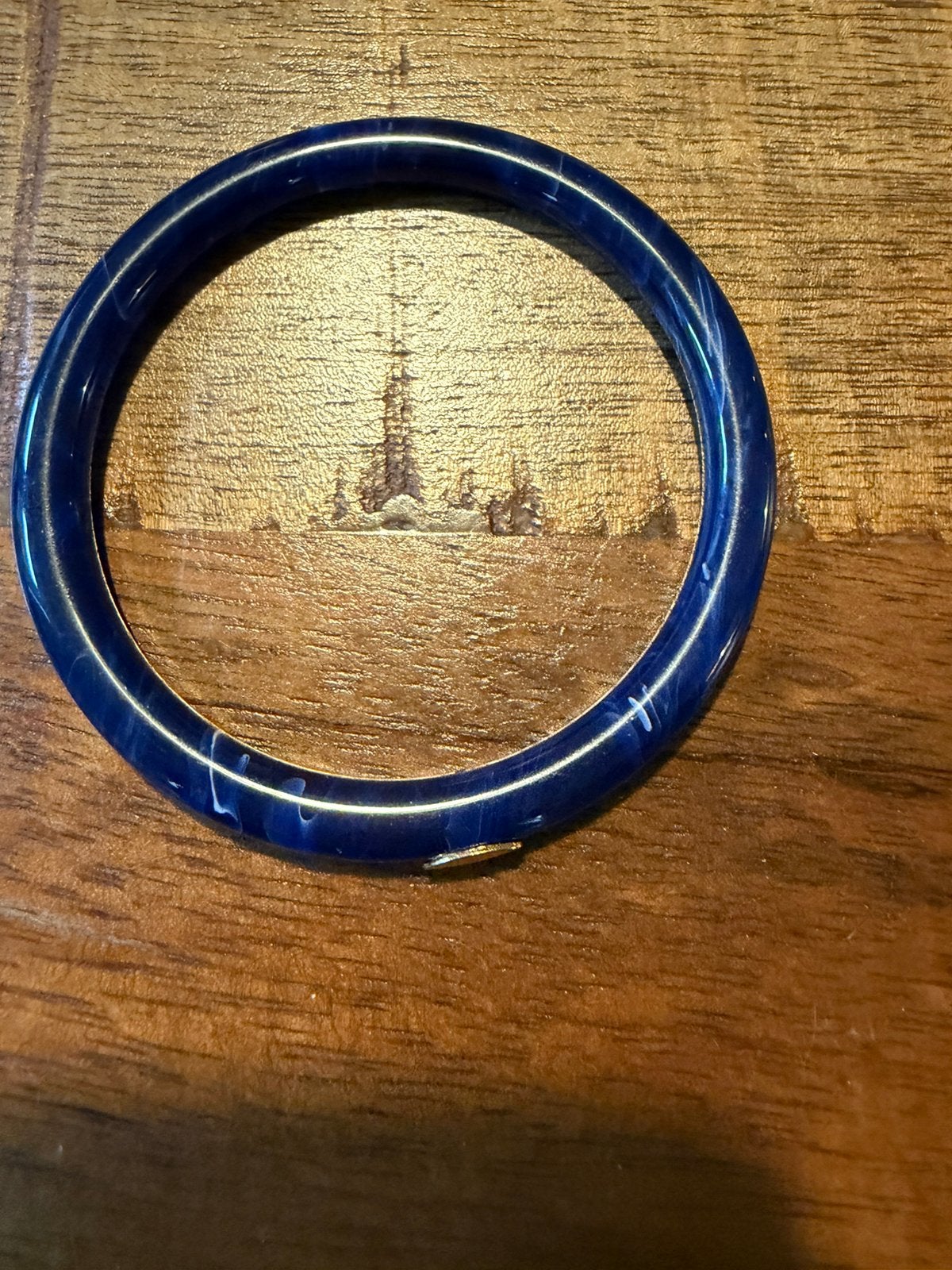 GAS Bijoux armband – donkerblauw – retro/vintage uitstraling, Ophalen of Verzenden, Zo goed als nieuw, Blauw