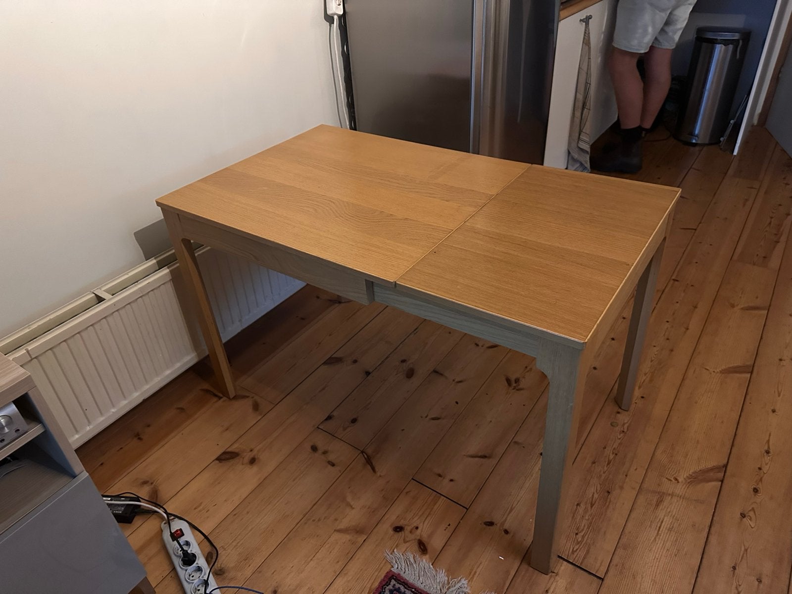 Uitschuifbare eettafel van hout, Ophalen, 100 tot 150 cm, 50 tot 100 cm, Zo goed als nieuw