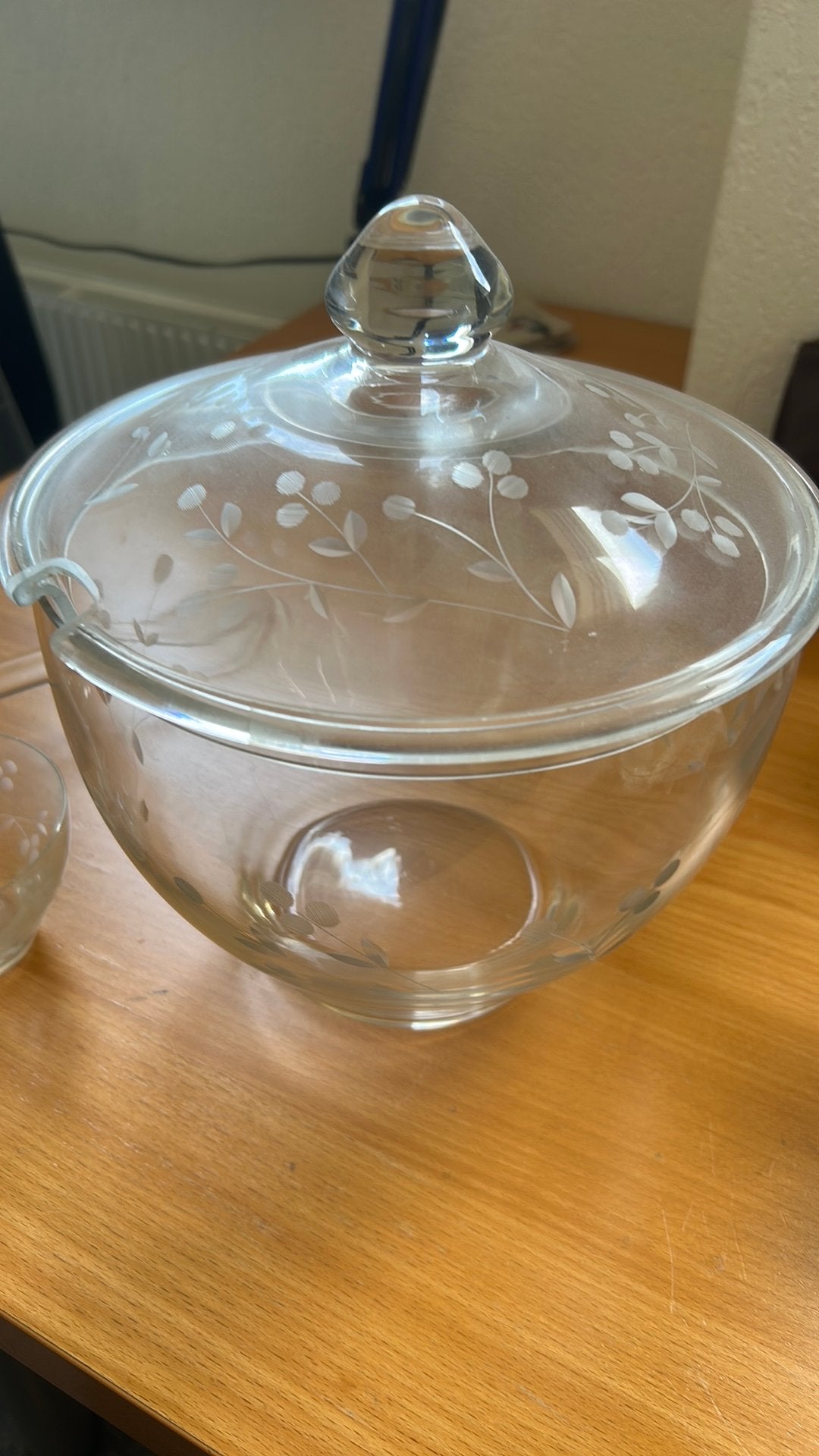 Kristal geslepen bowl set, Antiek en Kunst, Ophalen of Verzenden