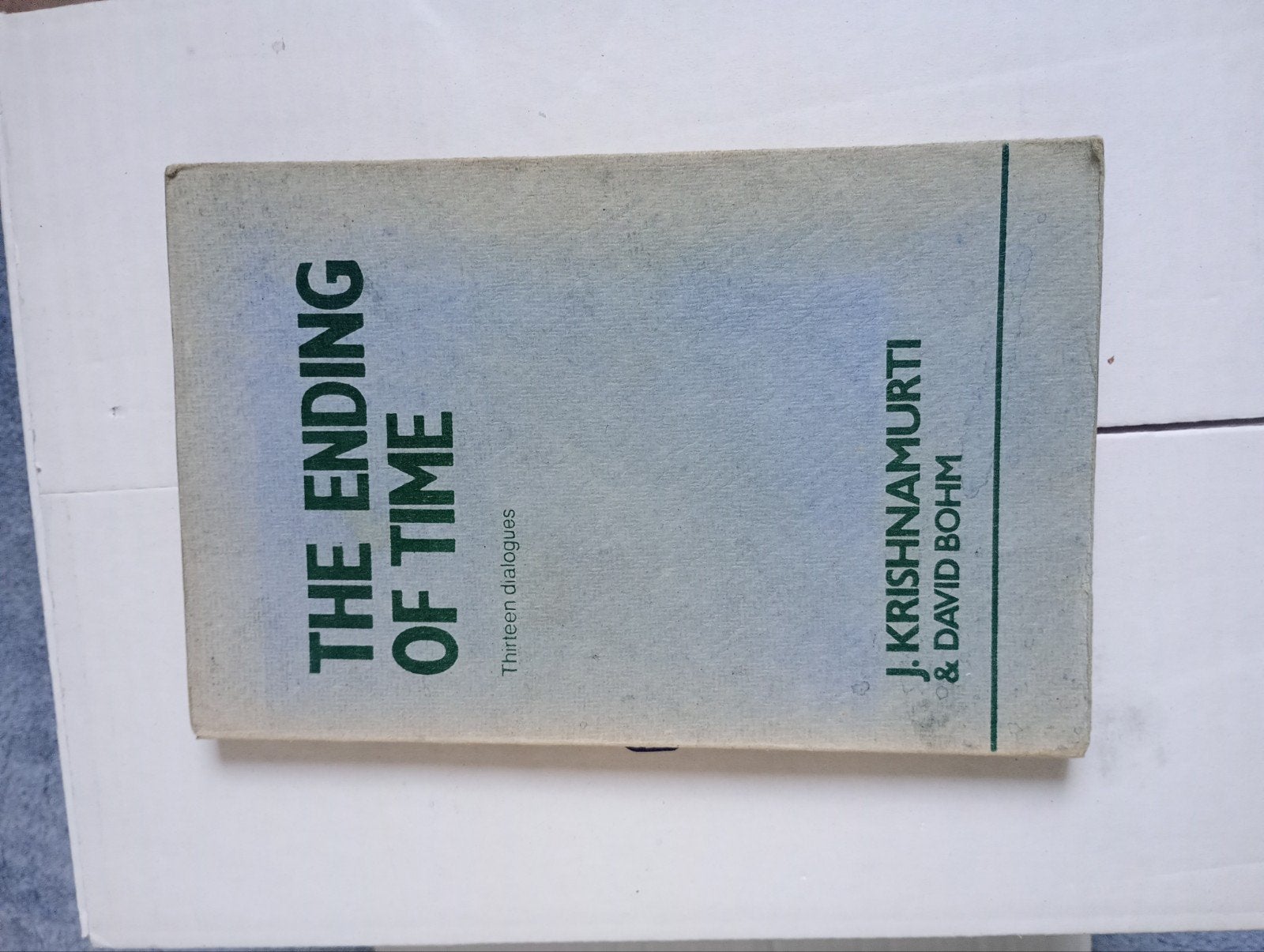 The Ending of Time van Krishnamurti en Bohm 1985, Gelezen, Spiritualiteit algemeen, Overige typen, Ophalen of Verzenden