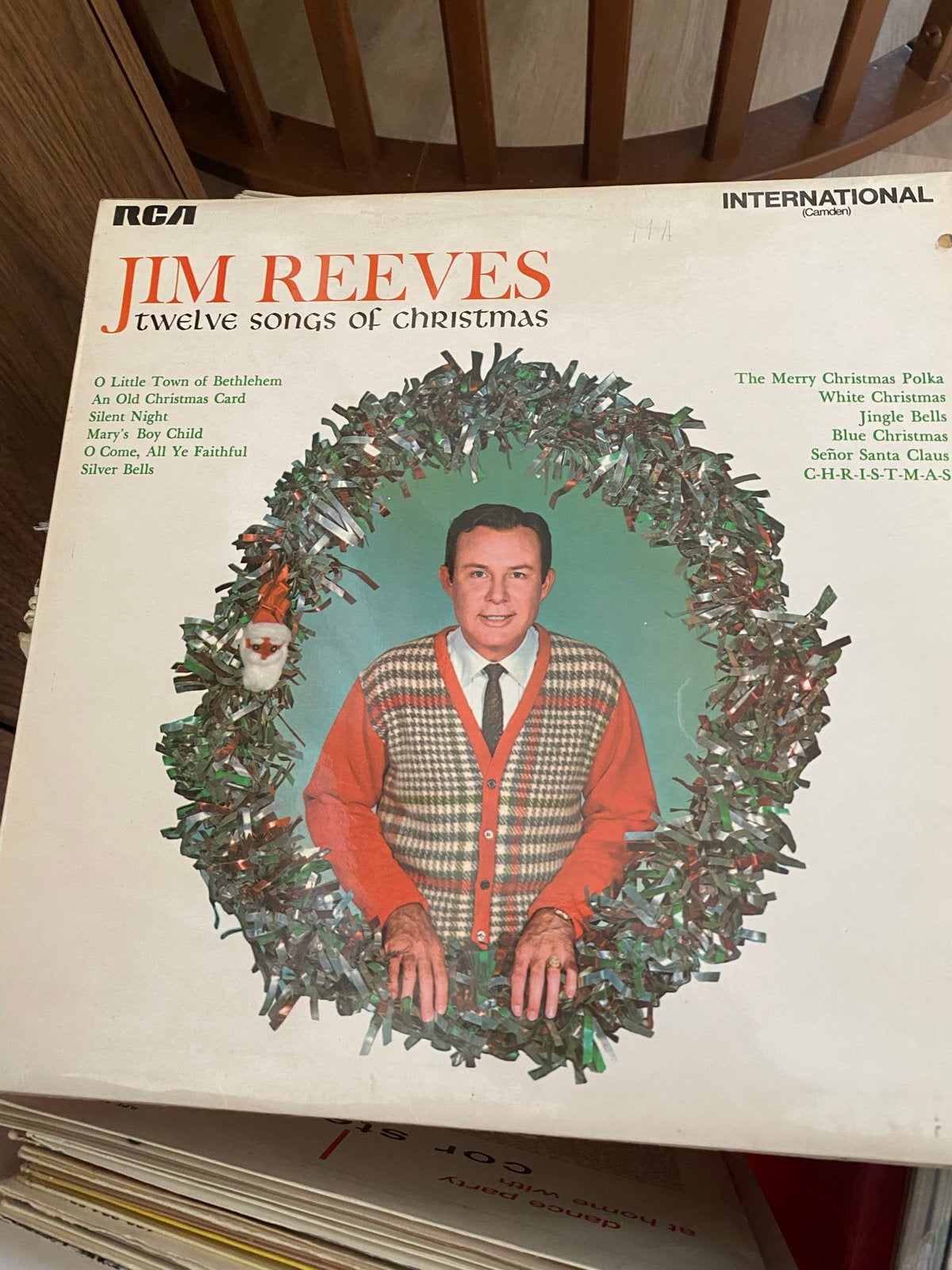 Jim Reeves - Twelve Songs of Christmas LP (Pop, Kerst), LP, Gebruikt, Ophalen of Verzenden, Pop
