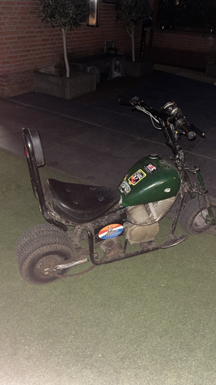 Mini chopper 49cc 2 takt - opknapper met extra's, Fietsen en Brommers, Minibikes, Midibikes en Pitbikes, Ophalen, Gebruikt, Overige typen