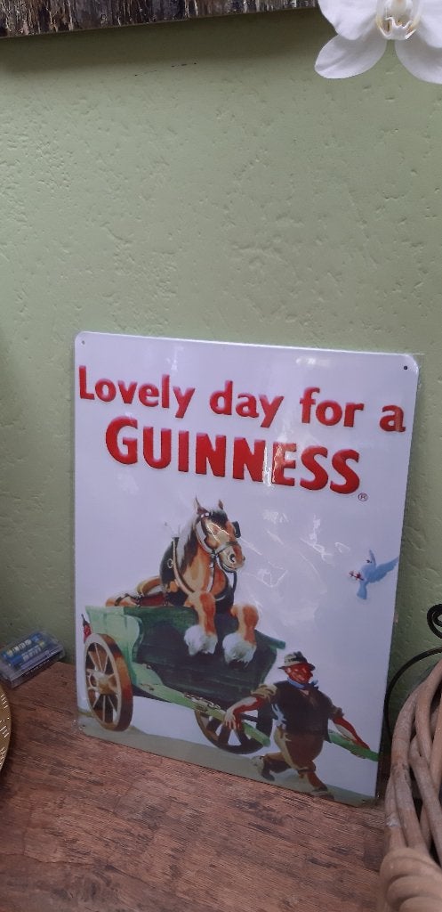 Reclamebord Guinness 40 x 30 cm, Verzamelen, Ophalen of Verzenden, Nieuw, Reclamebord, Plaat of Schild, Overige merken
