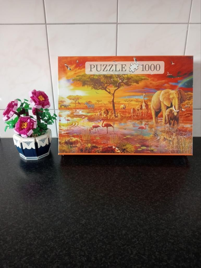 Art Africa Safari Puzzel " Nieuw., Ophalen of Verzenden, 500 t/m 1500 stukjes, Nieuw, Legpuzzel
