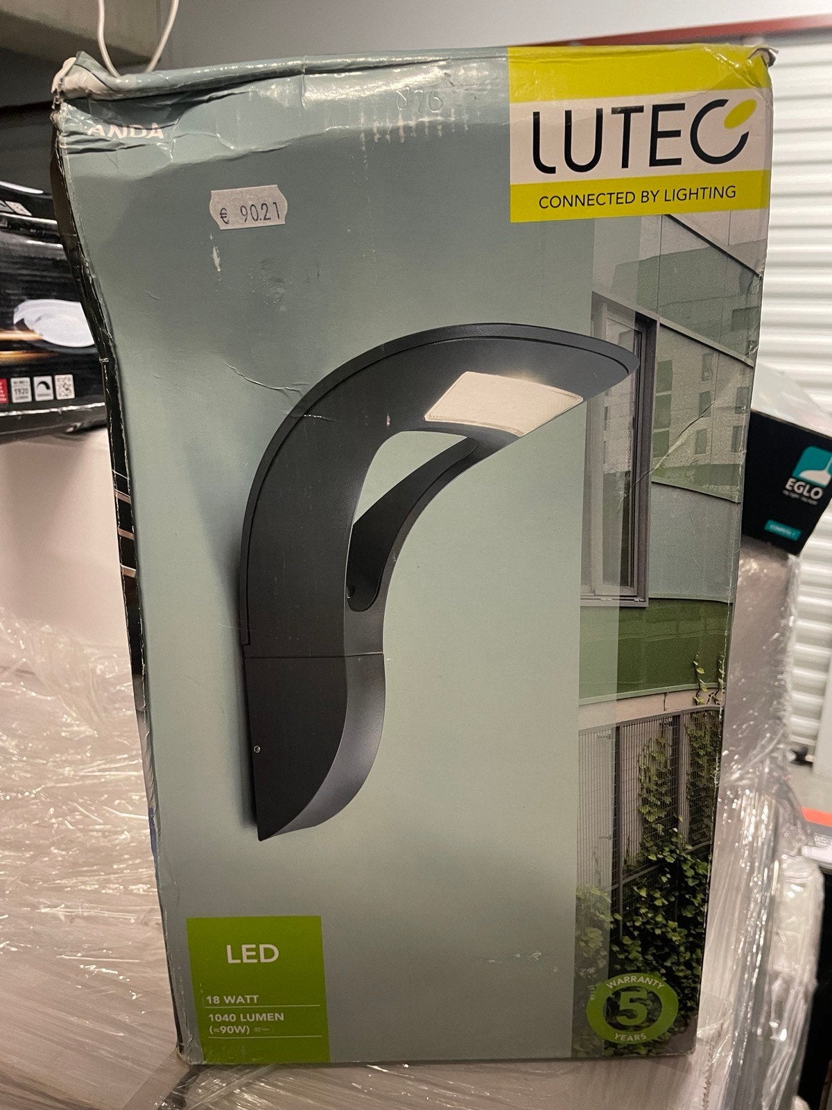 Lutec LED buitenlamp 18W - Nieuw in doos (3 st. beschikbaar), Ophalen, Nieuw