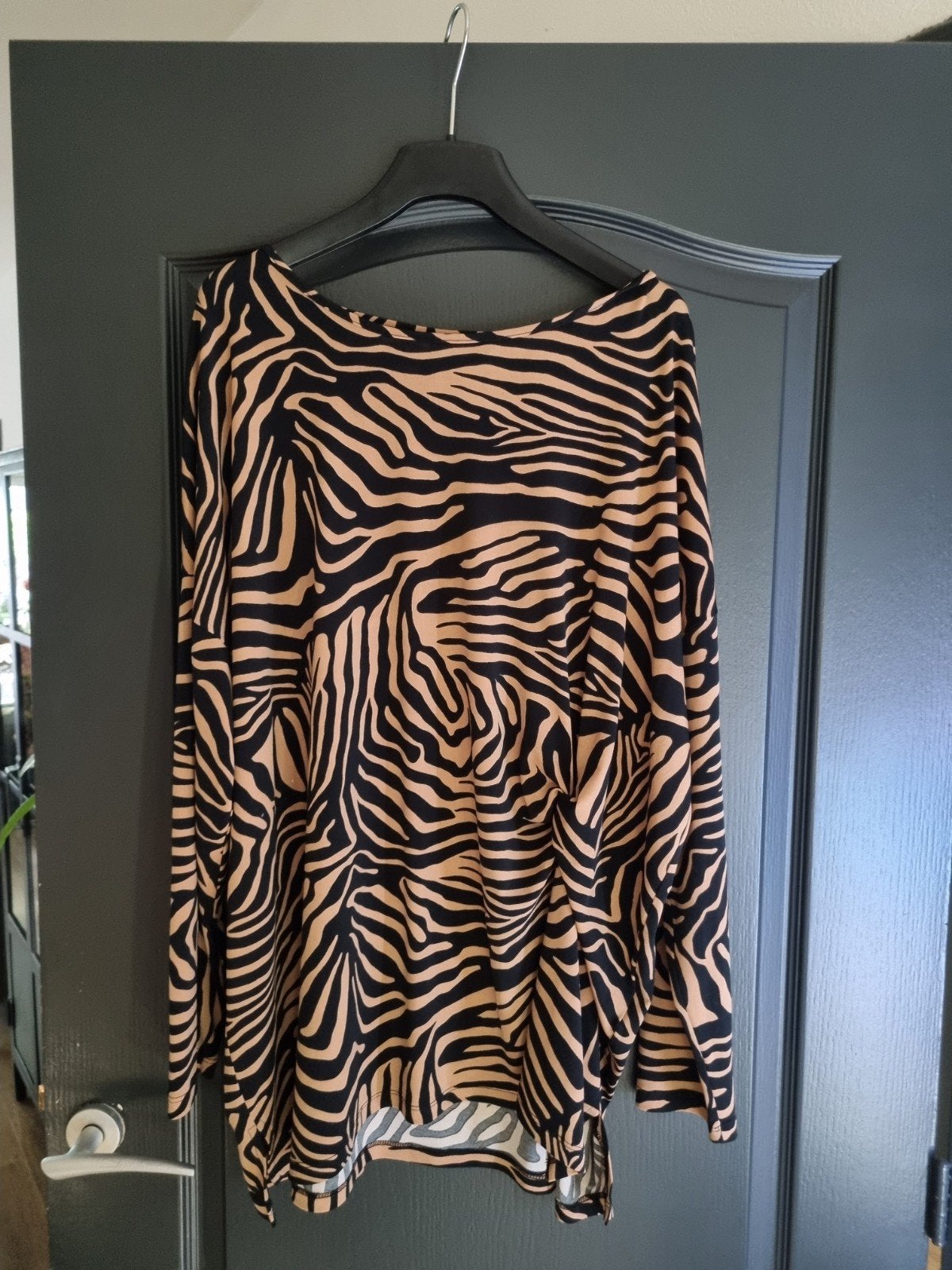 Yoek Zebra Print Tuniek/jurk, Maat 38/40 (M), Yoek, Beige, Ophalen of Verzenden