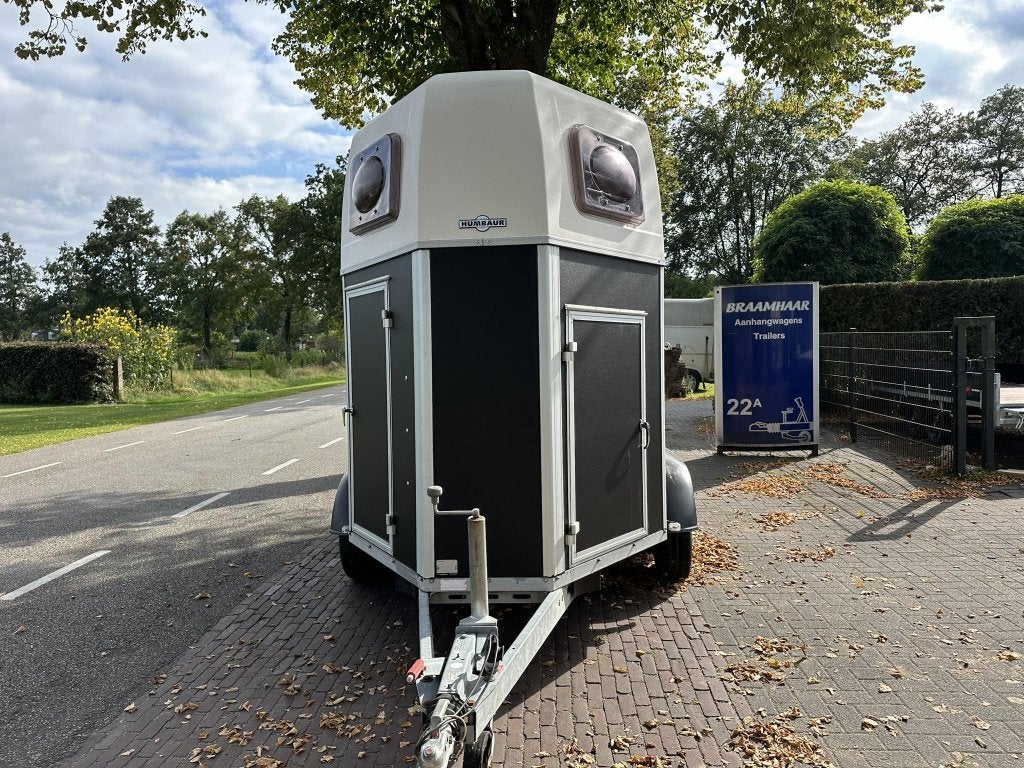 Humbaur twee paards trailer zadelkamer Nieuw hout 4,250, Gebruikt, Overige typen