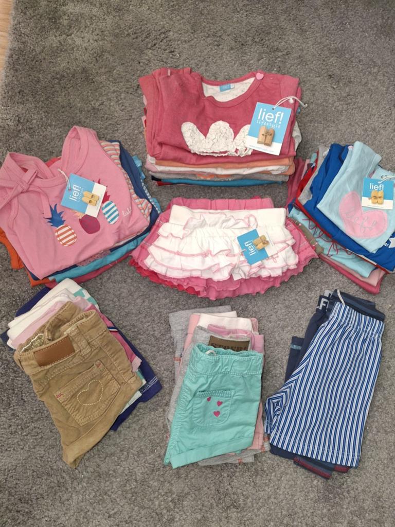 Nieuwe partij kinderkleding - Lief! - 55 stuks (maat 50-74), Kinderen en Baby's, Babykleding | Overige, Ophalen of Verzenden, Nieuw