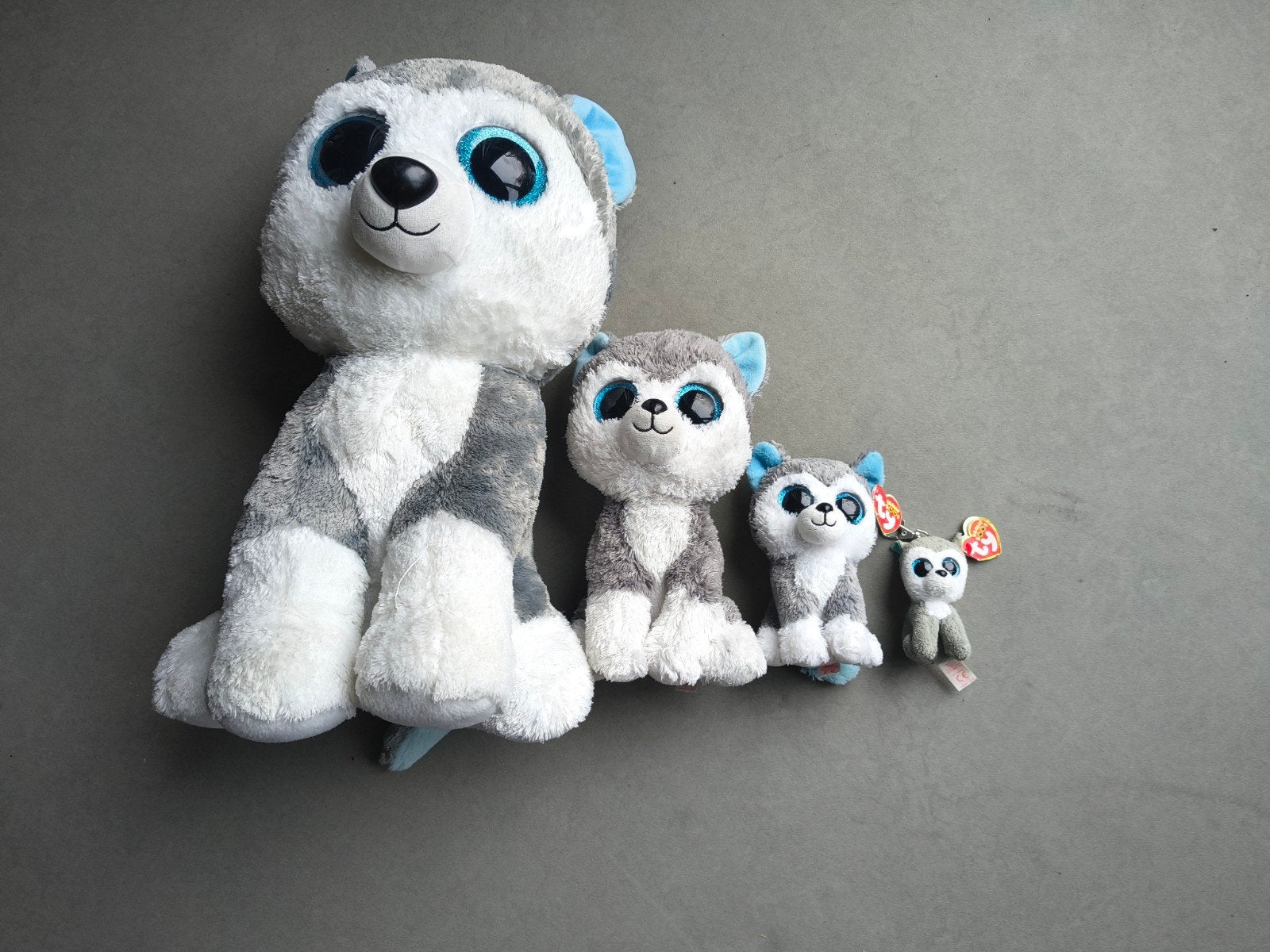 Ty Beanie Boo's slush Knuffels - Diverse Maten, Ophalen, Gebruikt, Grijs, Hond
