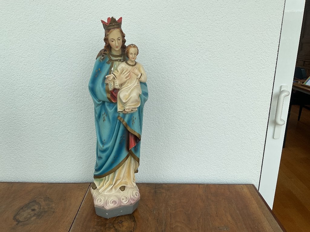 Maria beeld met kind, Antiek en Kunst, Ophalen