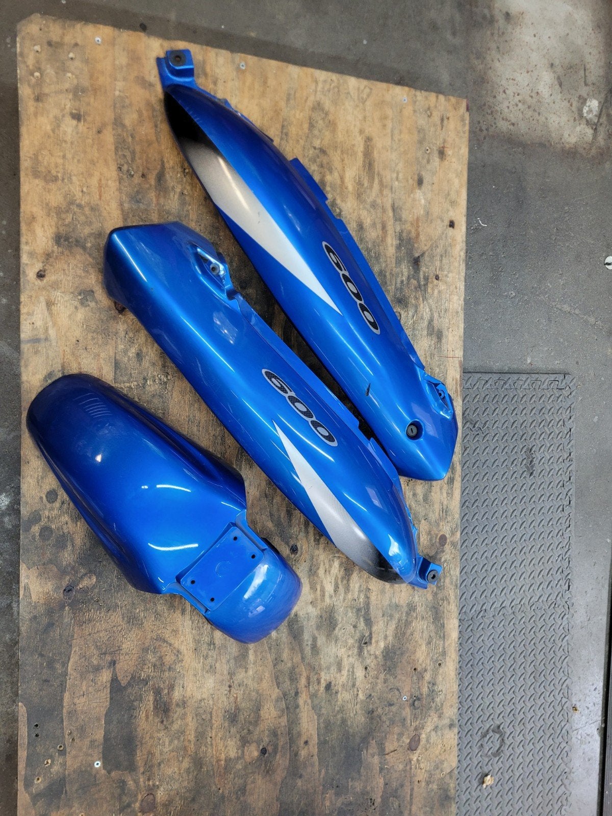GSX600F Kuipdelen en Spatbord - Blauw, Ophalen of Verzenden, Gebruikt