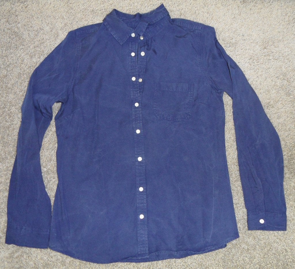 Prima damesblouse, donkerblauw, HEMA, maat M, Kleding | Dames, Maat 38/40 (M), Blauw, Ophalen of Verzenden, Zo goed als nieuw