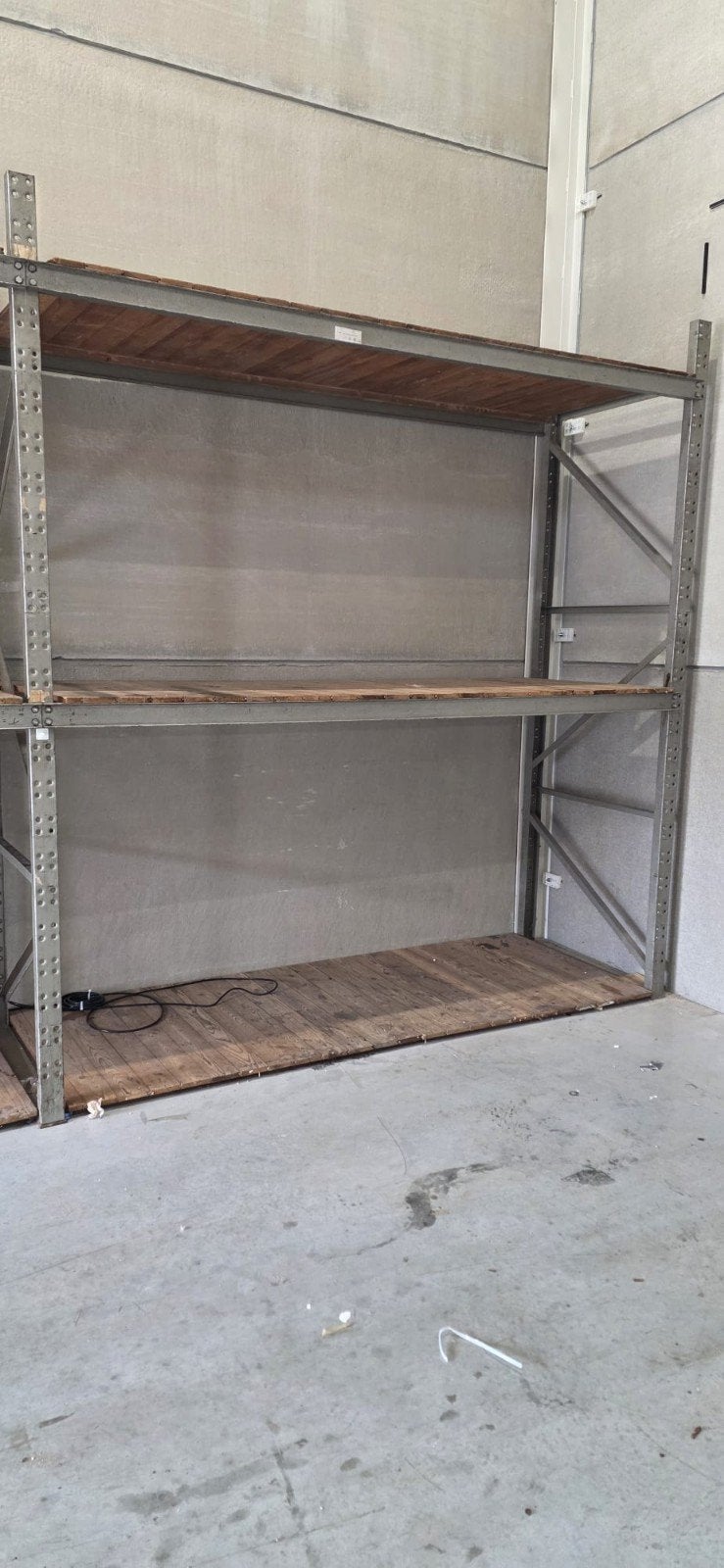 Stevige stellingkast met 4 niveaus - 570x104x300cm, Ophalen