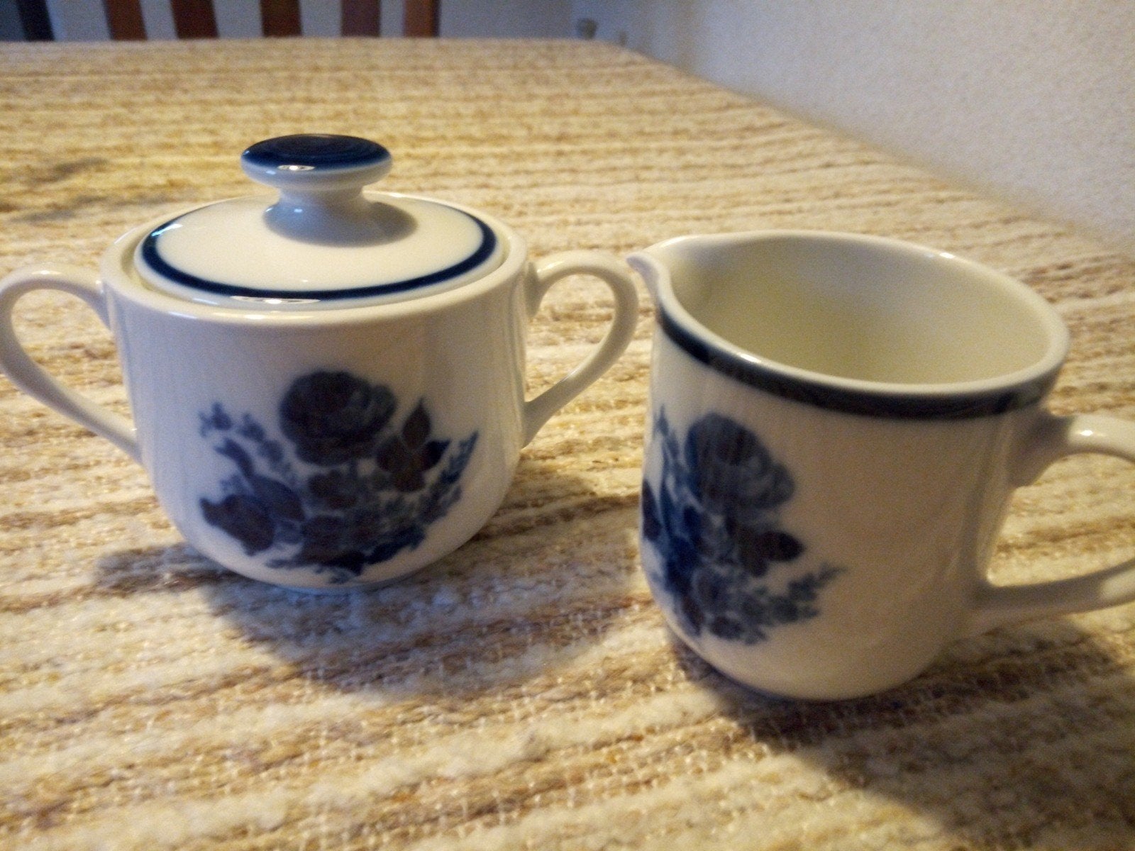 Vintage Maastrichts Blauw Roomstel Douwe Egberts NIEUW, Ophalen of Verzenden