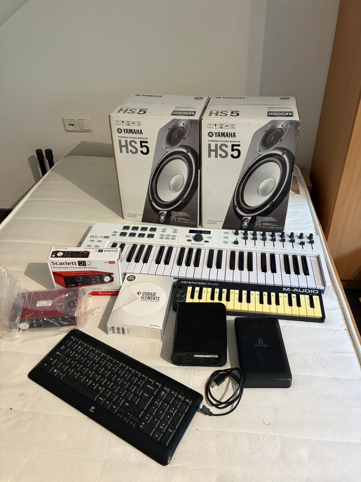 Startende muziekproductie set, Ophalen, Gebruikt