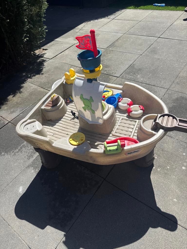 Little Tikes Water- en Zandtafel Piratenschip voor Kinderen, Ophalen, Gebruikt