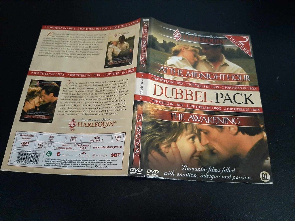 Harlequin: At the midnight hour / The awakening!, Cd's en Dvd's, Dvd's | Drama, Alle leeftijden, Ophalen of Verzenden, Gebruikt