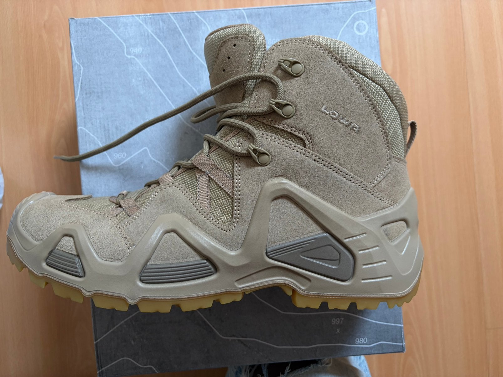 🔥 Splinternieuwe Lowa Zephyr GTX Desert mid Maat 47, Ophalen, Zo goed als nieuw, Schoenen