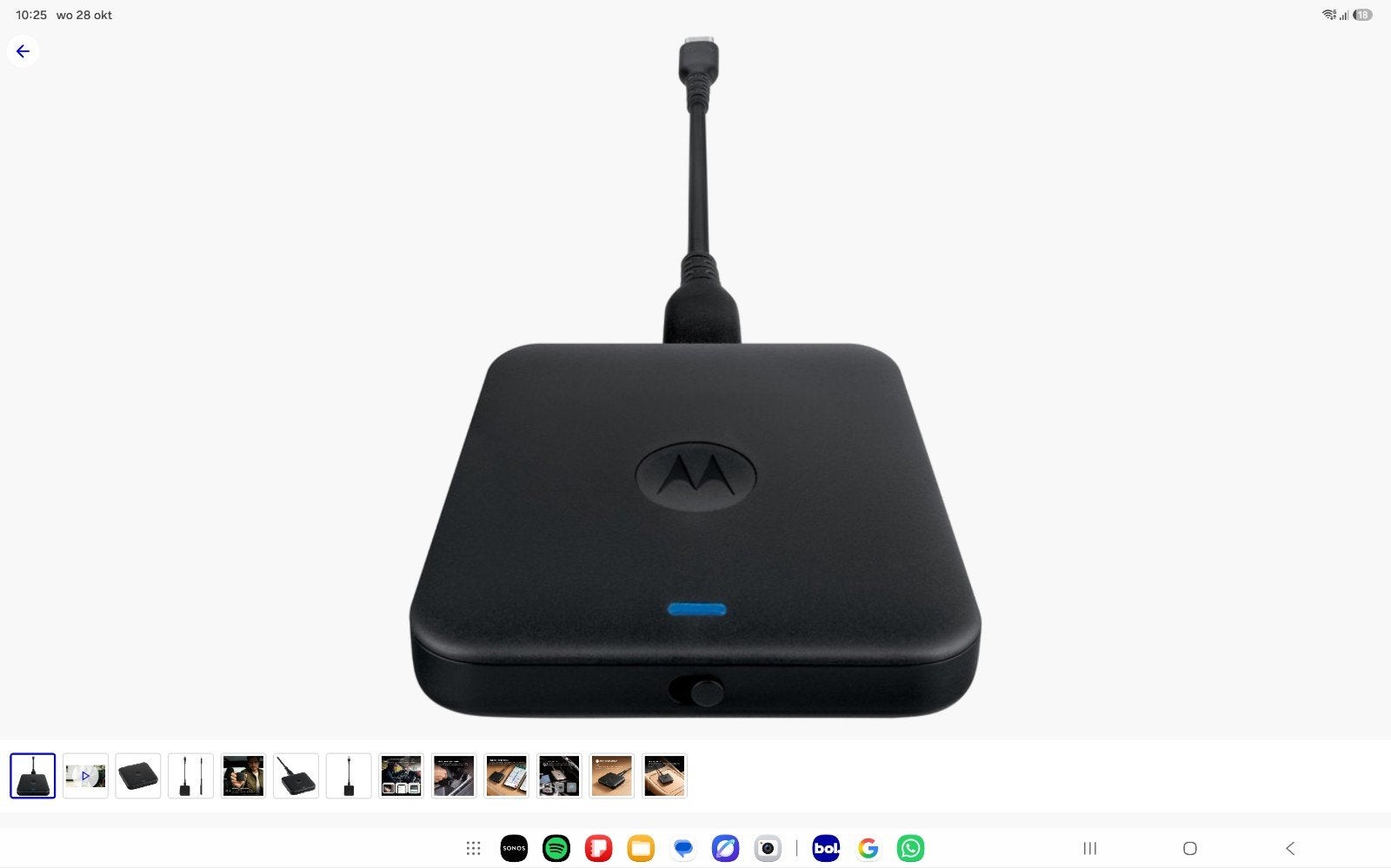 Motorola MA2 Wireless Car Adapter voor Android Auto, Ophalen of Verzenden, Nieuw