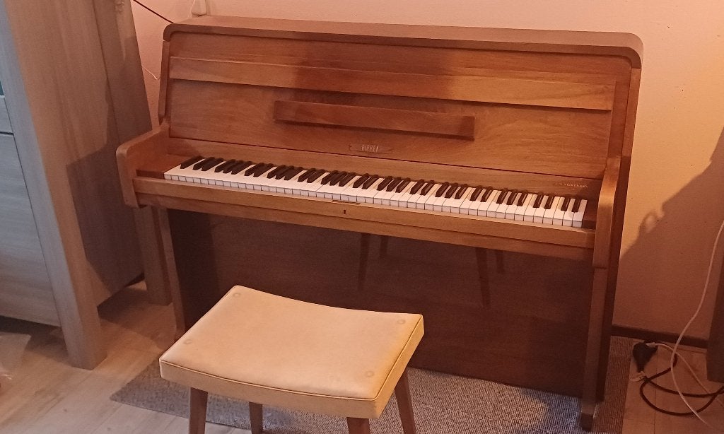 Rippen Buffetpiano | Hoogglans | Incl. Krukje, Ophalen, Gebruikt, Hoogglans
