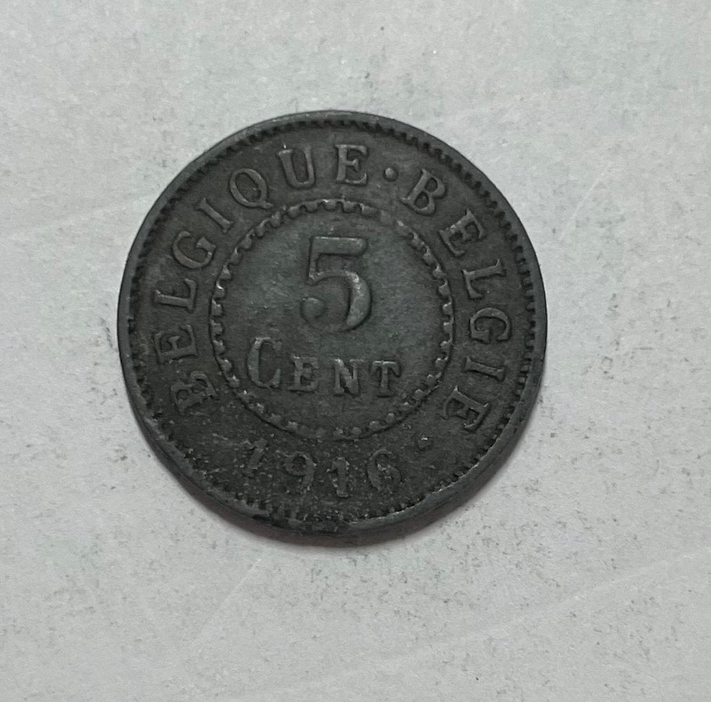 5 cent België 1916, Ophalen of Verzenden, België