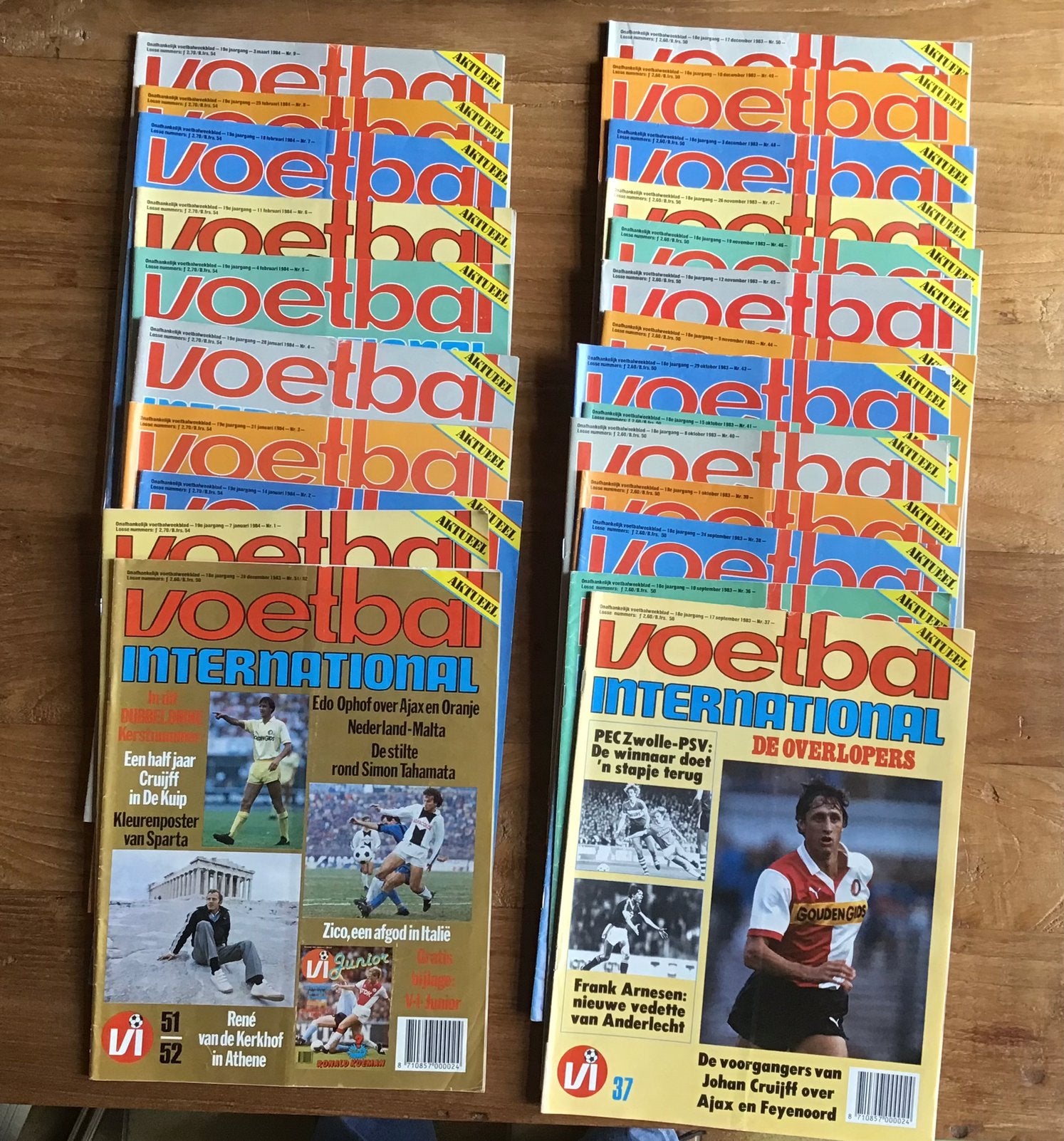 Voetbalbladen 1983/1984, Ophalen of Verzenden, Gebruikt, Boek of Tijdschrift