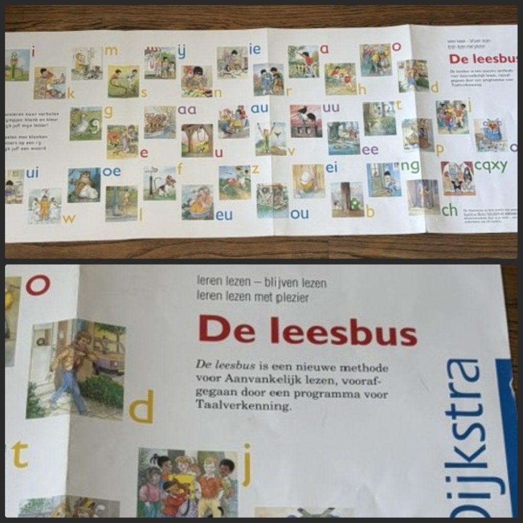 Vintage Poster bij Kijk mijn Letter van De Leesbus, Ophalen of Verzenden, Zo goed als nieuw