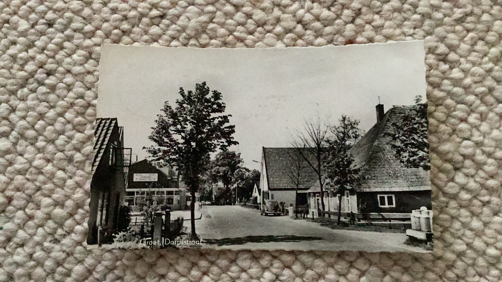 Ansichtkaart Groet Dorpsstraat jareb ‘60. 991, Ophalen of Verzenden, 1960 tot 1980, Gelopen, Noord-Holland