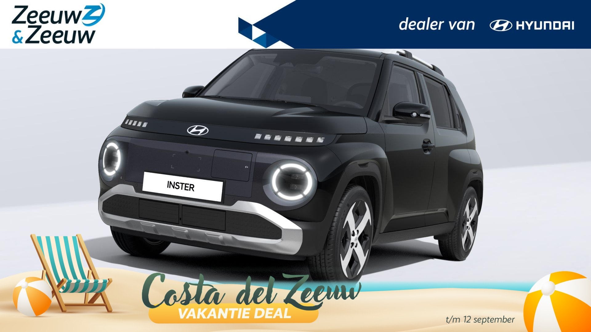 Hyundai Inster 49 kWh / Evolve Sky W&T | 0,99% RENTE MOGELIJ, Automaat, 12 maanden, Stof, Nieuw