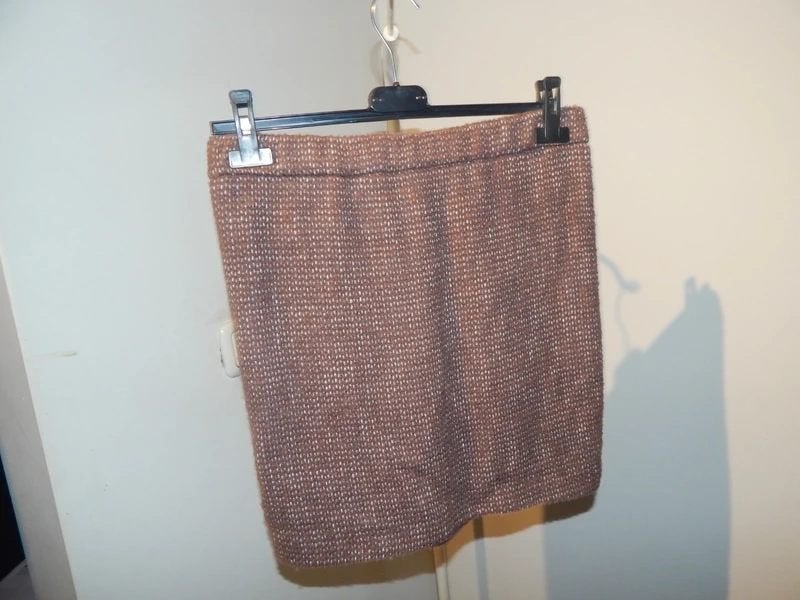 Humanoid nieuw wollig rokje gemelleerd elastisch taille S/M, Humanoid, Bruin, Verzenden, Nieuw