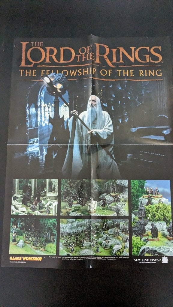 LOTR FOTR Saruman Poster/Argonath Poster, Ophalen of Verzenden, Lord of the Rings