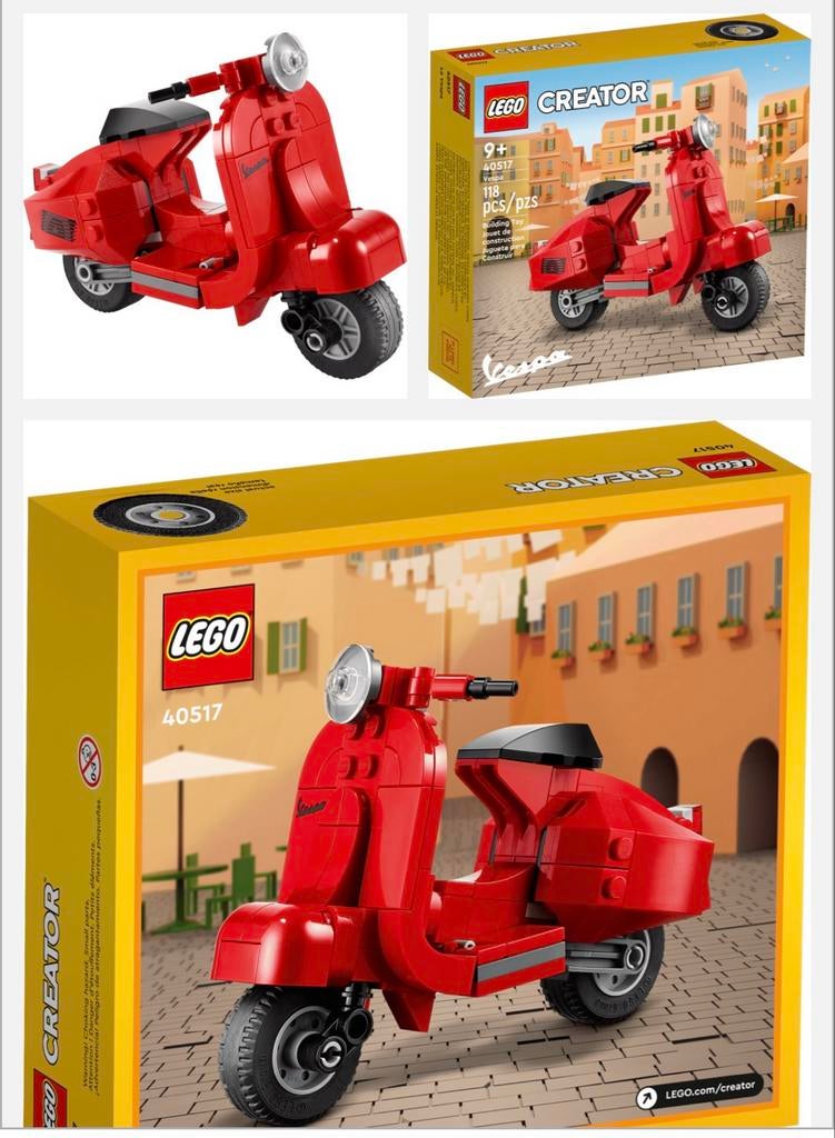 Lego Vespa (40517) & Engelse Bus (40220) met doos en boekjes, Kinderen en Baby's, Speelgoed | Duplo en Lego, Ophalen of Verzenden