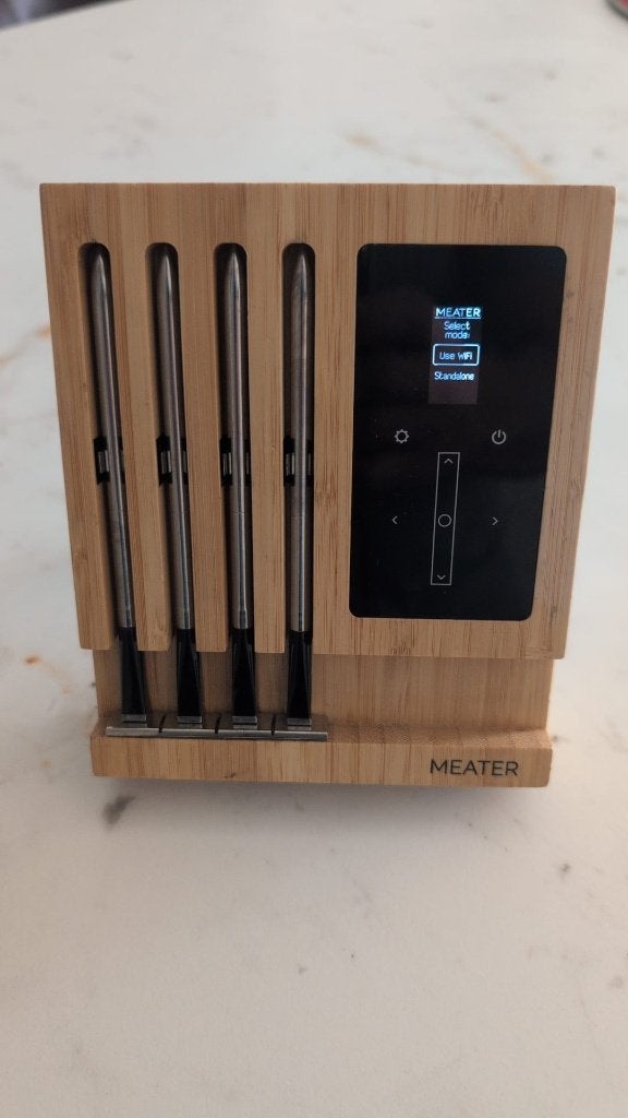 Meater Block draadloeze thermometers met 4 probes, Overige typen, Ophalen of Verzenden, Zo goed als nieuw, Meerkleurig