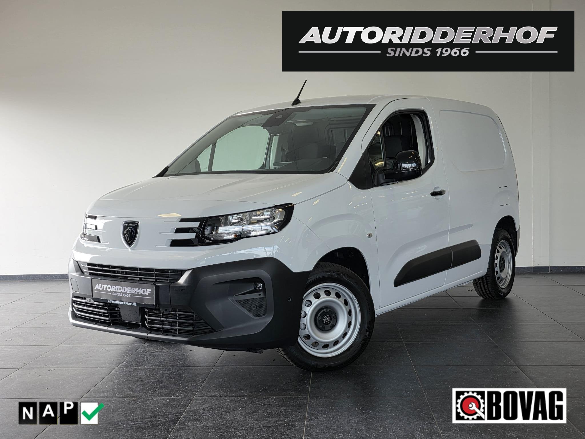 Peugeot Partner L1 1.5 BlueHDi 130 EAT8 S&S | Incl. BPM | Bo, Auto's, Dealer onderhouden, Stof, Gebruikt, Euro 6