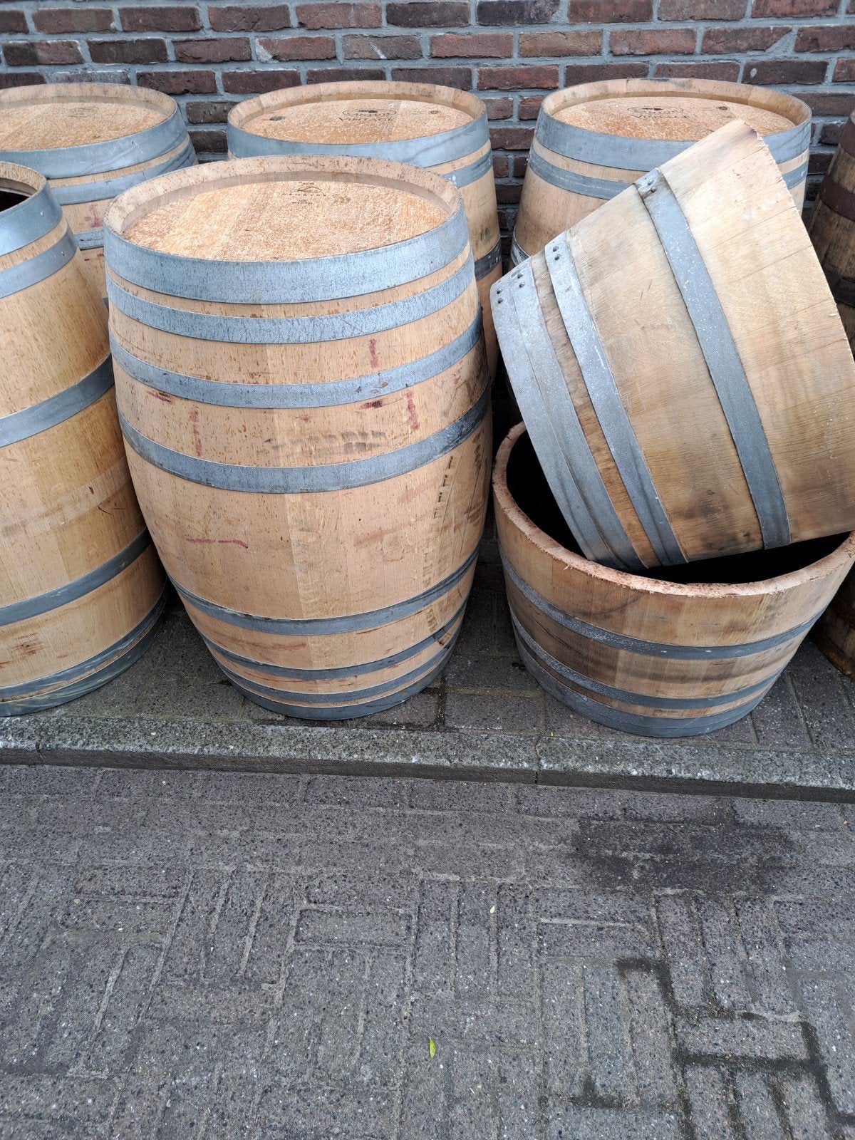 Wijnvat/Whiskyvat/Regenton, 150 liter of meer, Ophalen, Gebruikt, Hout
