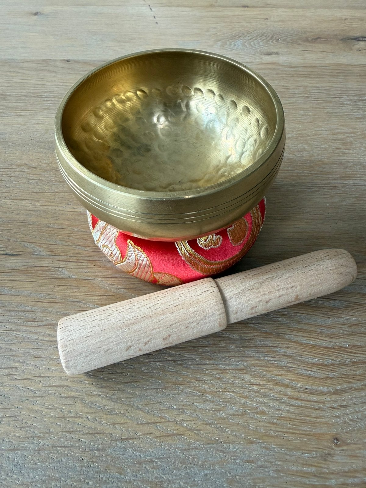 Klankschaal icl. klopper en klankschaalkussen (complete set), Ophalen of Verzenden, Zo goed als nieuw, Overige soorten
