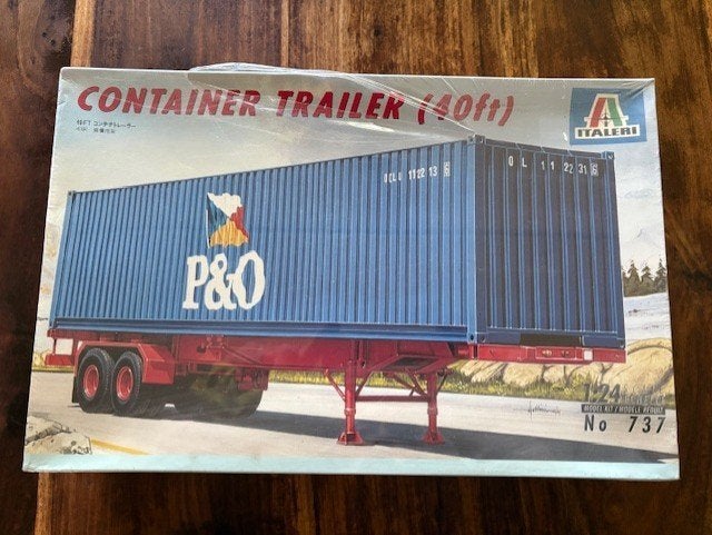 Italeri Container Trailer, Ophalen, Italeri, Groter dan 1:32, Zo goed als nieuw