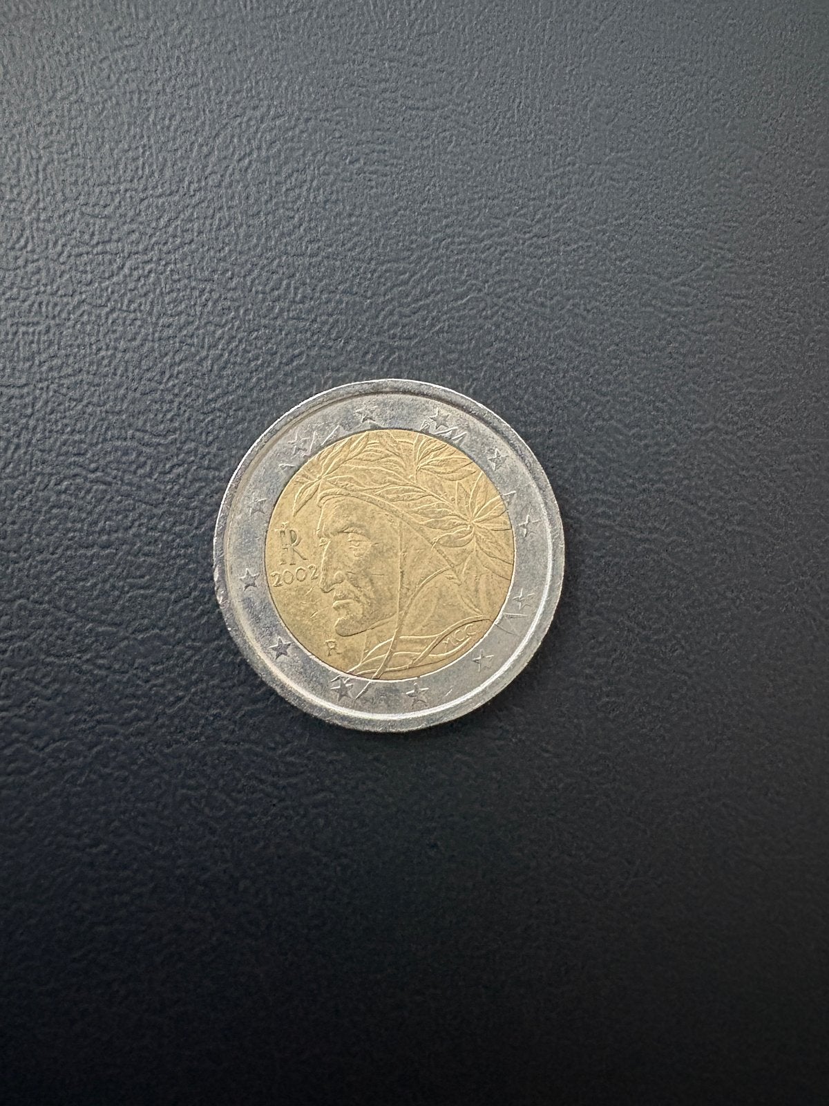 2 Euro munt Italië 2002 Dante Alighieri, Ophalen of Verzenden, Italië, 2 euro, Losse munt